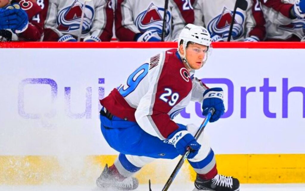 hockey player Nathan MacKinnon